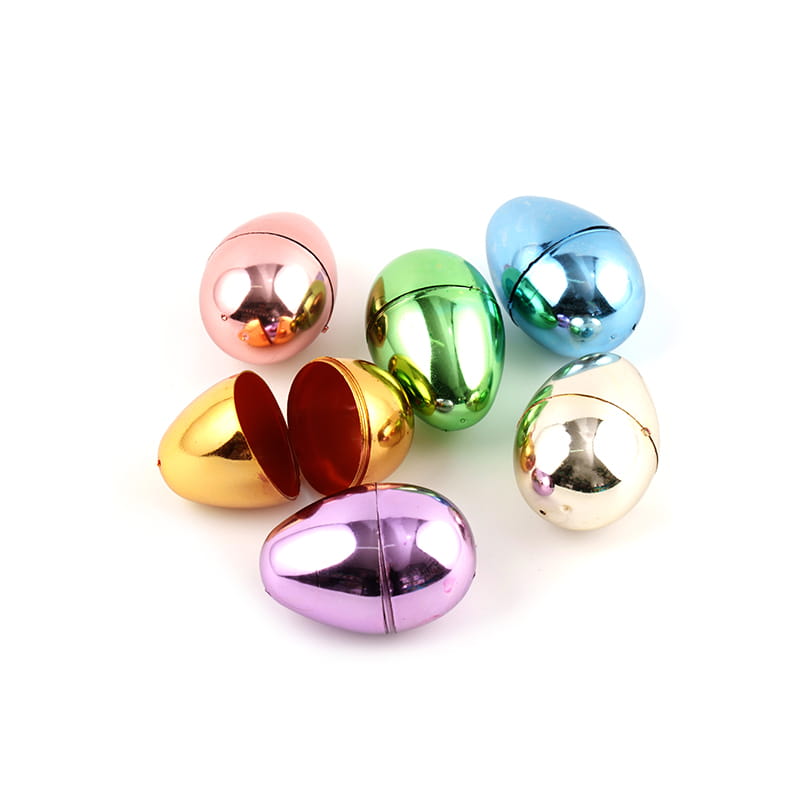 Jouet en plastique des œufs de Pâques électroplasants