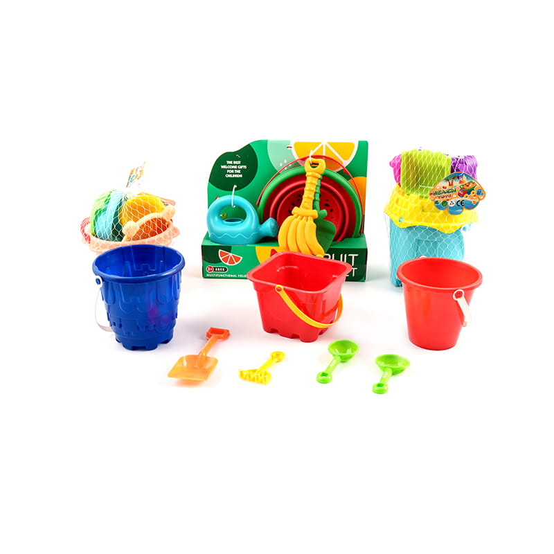 Jeu de jeu de seau de plage en plastique